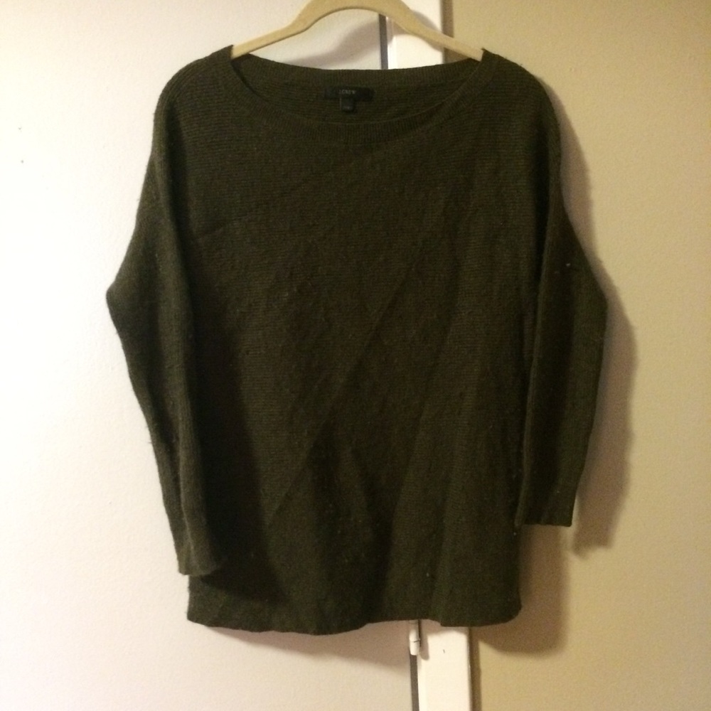 NWOT J. Crew hunter green sweater